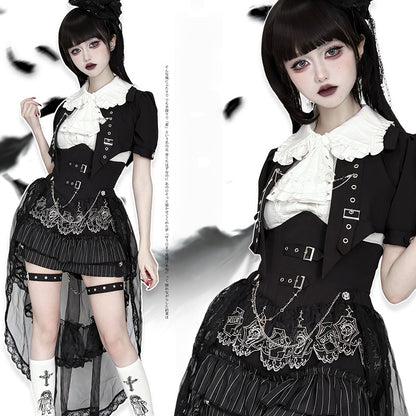 Lolita British Aesthetic Ouji Separate Outfit LO1006