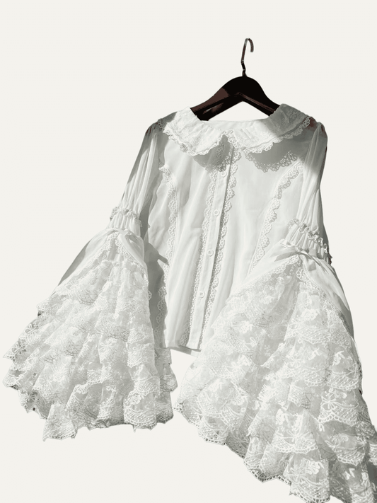 Lolita  Doll Aesthetic Hime Sleeve Blouse LE1039