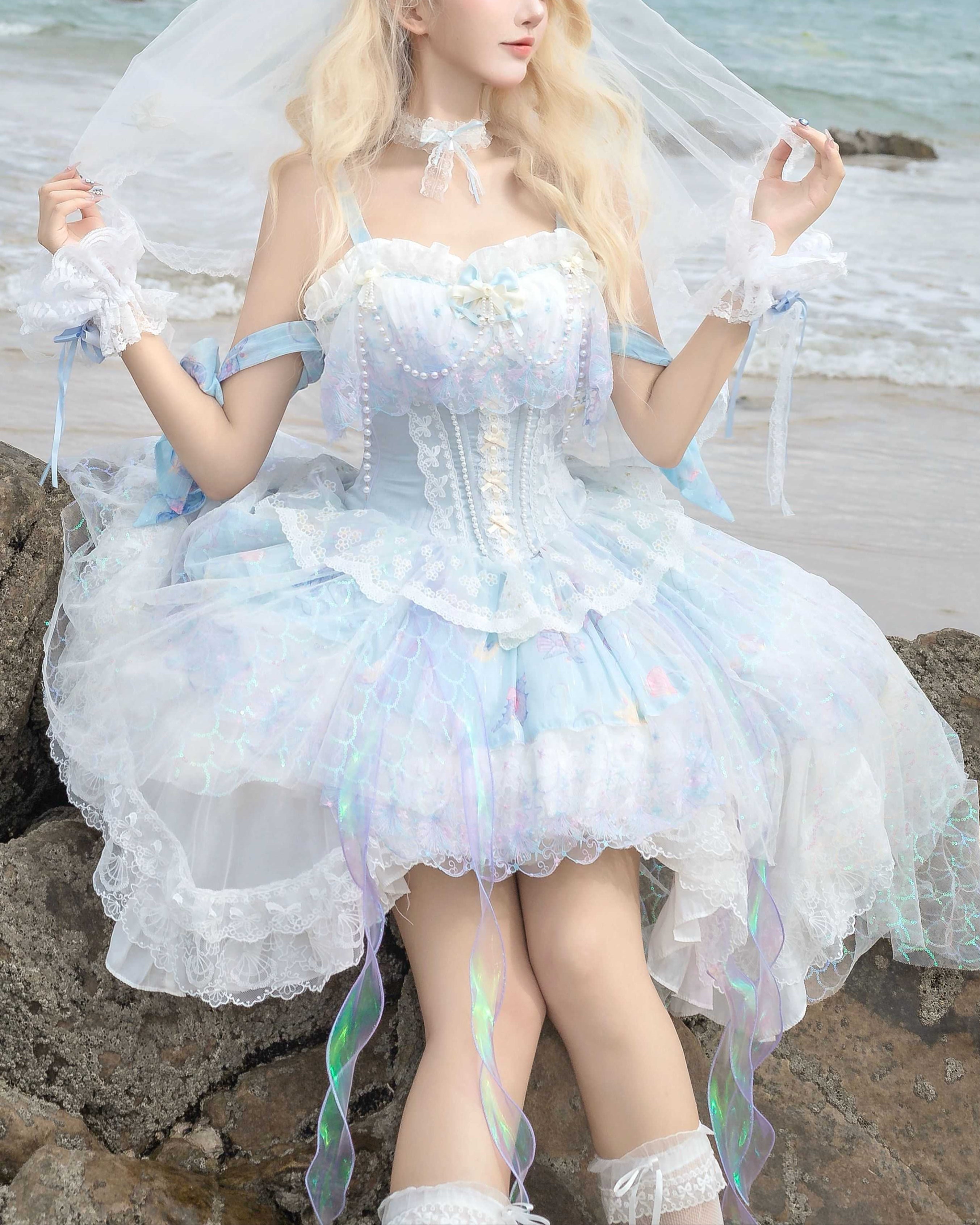 Lolita Ocean Mermaid JSK Dress LS1020