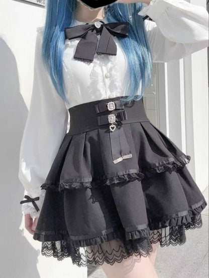 Lolita Kawaii Seisokei Bunny Ear Shirt LR1008