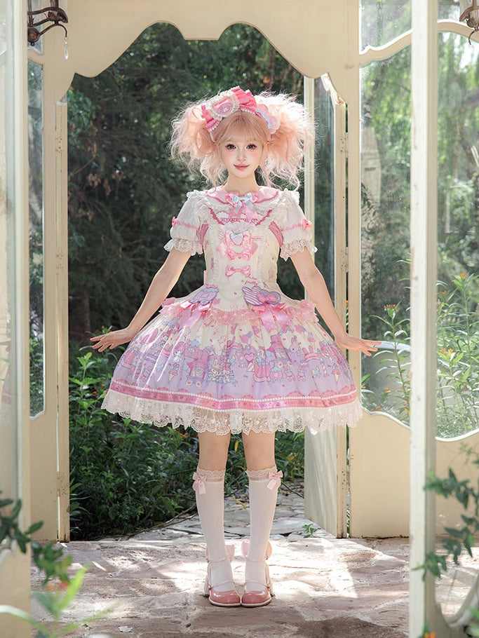 Sanrio Collaboration Series My Melody Park Printed JSK Dress