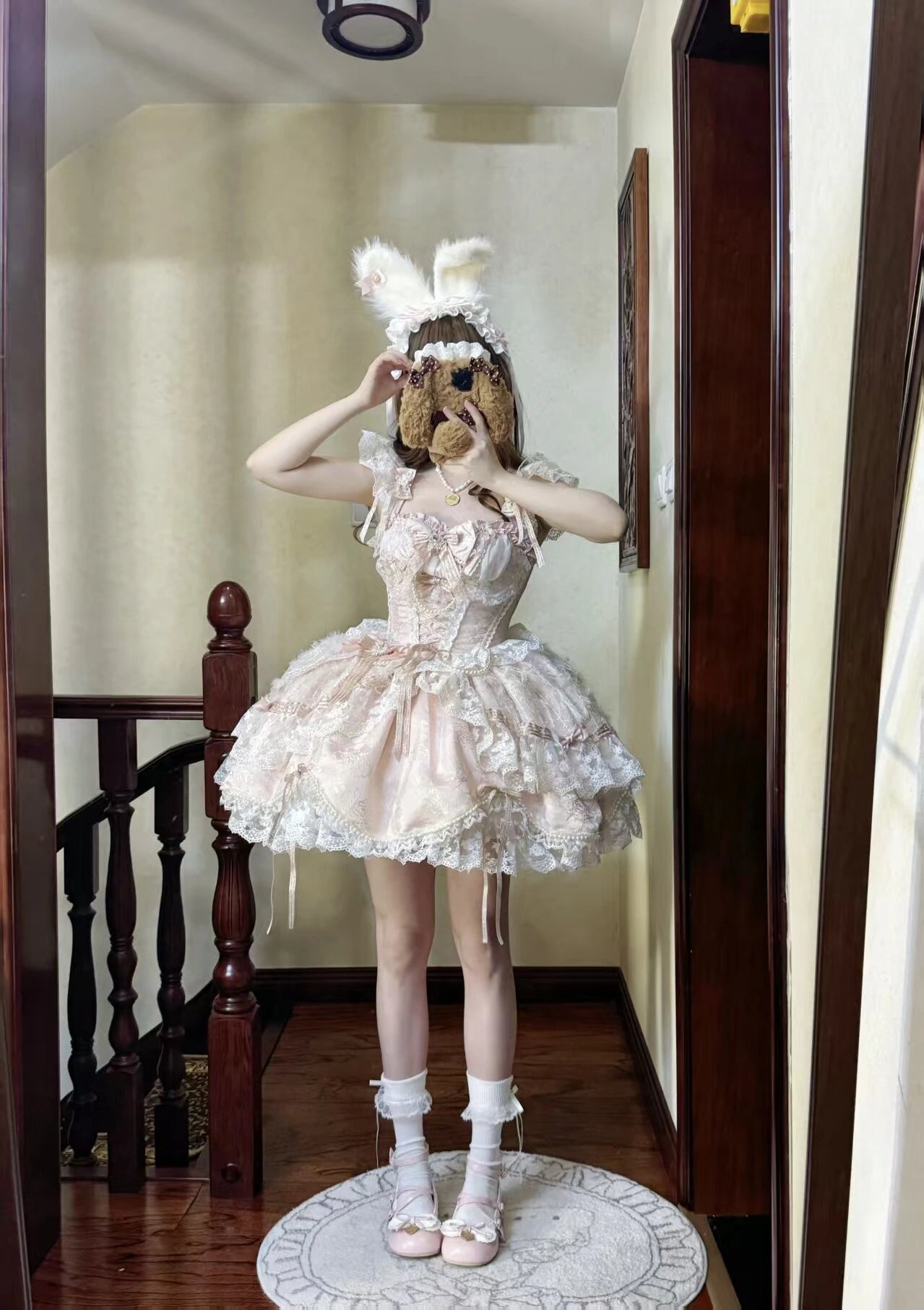 Anna's Ball Light Pink Classic Ballet Lolita JSK