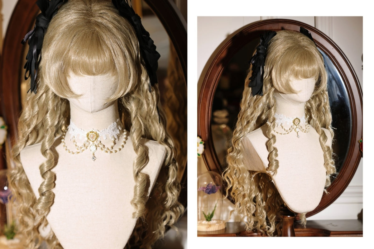 Fallen Heroine Lolita Finger Wave Instant Noodle Curly Wig