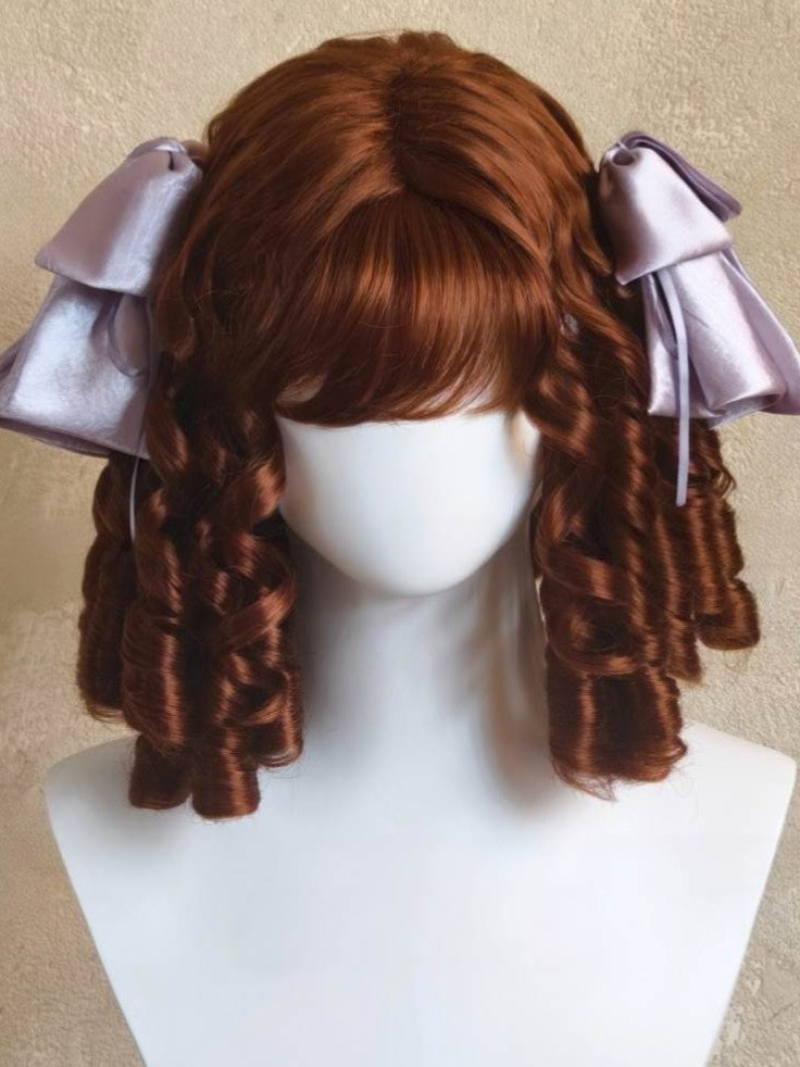 Lolita Short Sparkly Roman Curl Wig