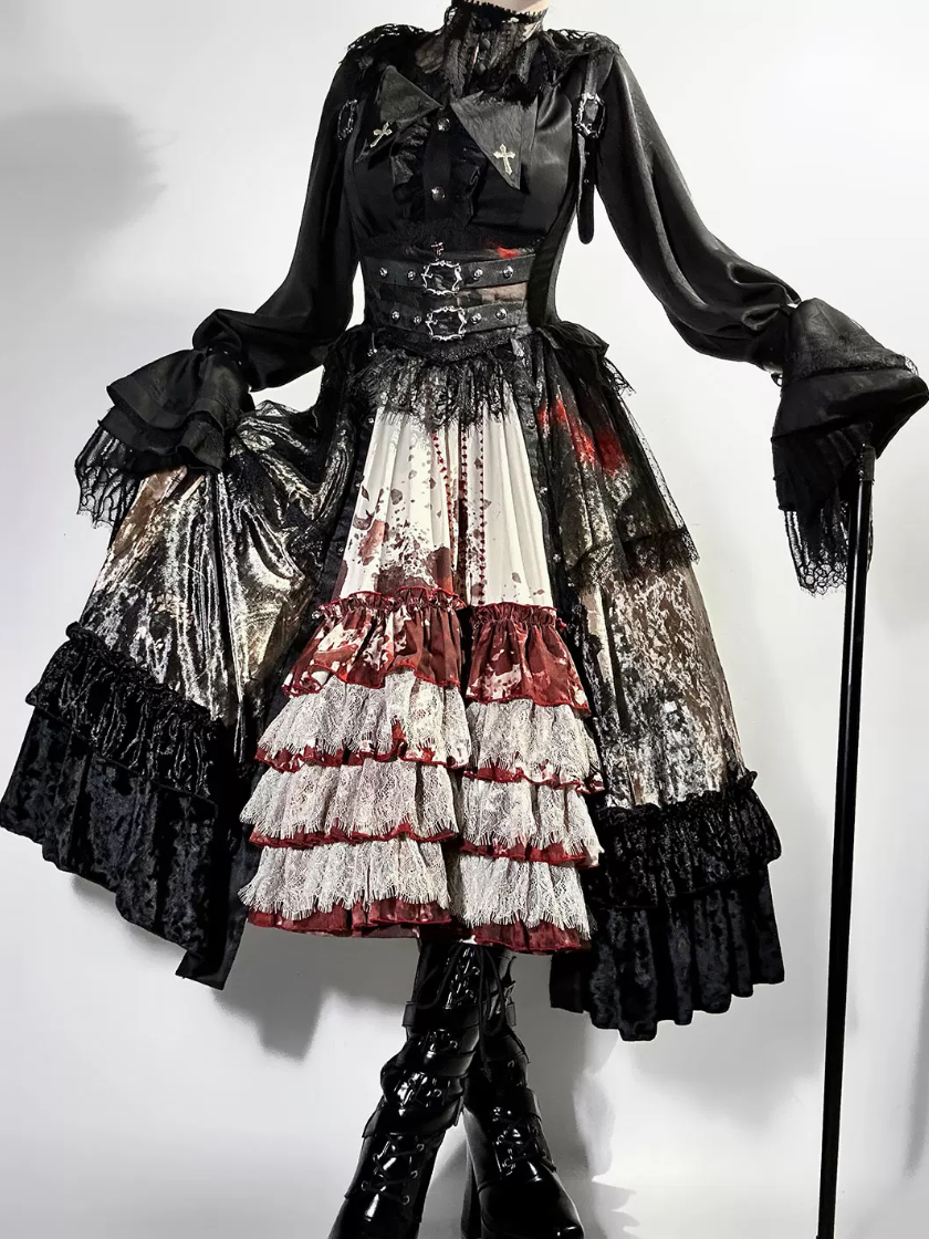 Heretic Nun Gothic Lolita Short JSK Set