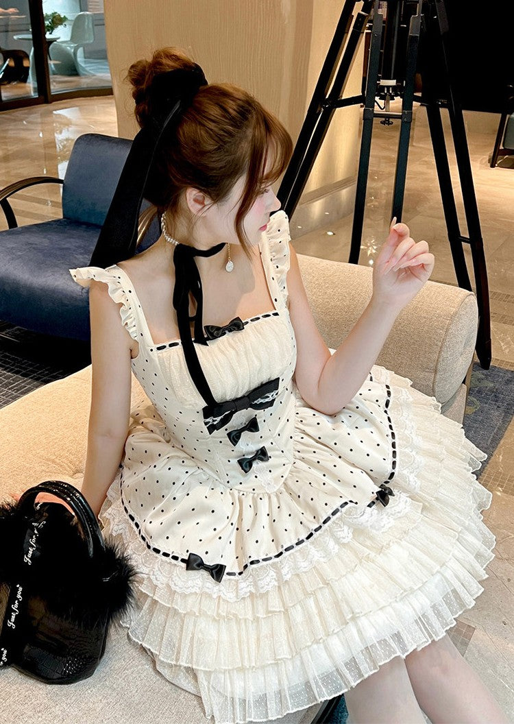 Love Houndstooth In‑Stock Sweet Maid‑Style Dress