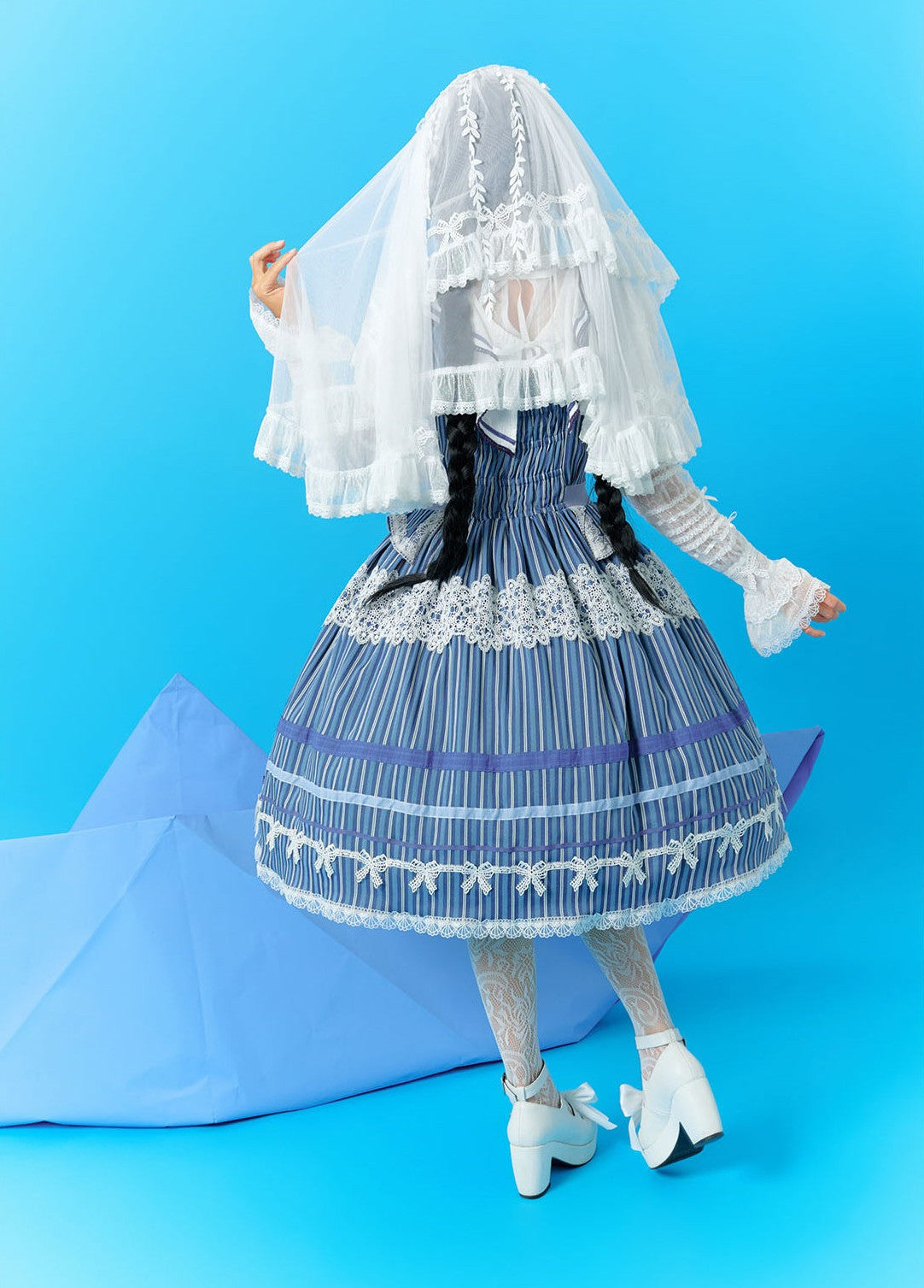 Voyage Apollo Original Sweet Lolita Striped OP/JSK Dress