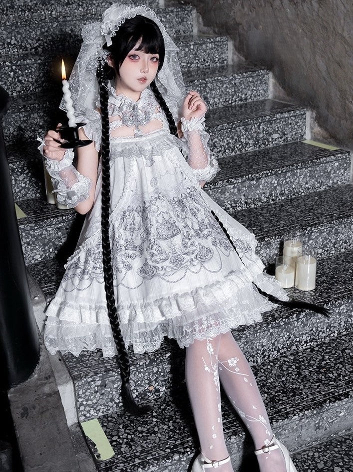 Wish Day Lolita Printed JSK Dress