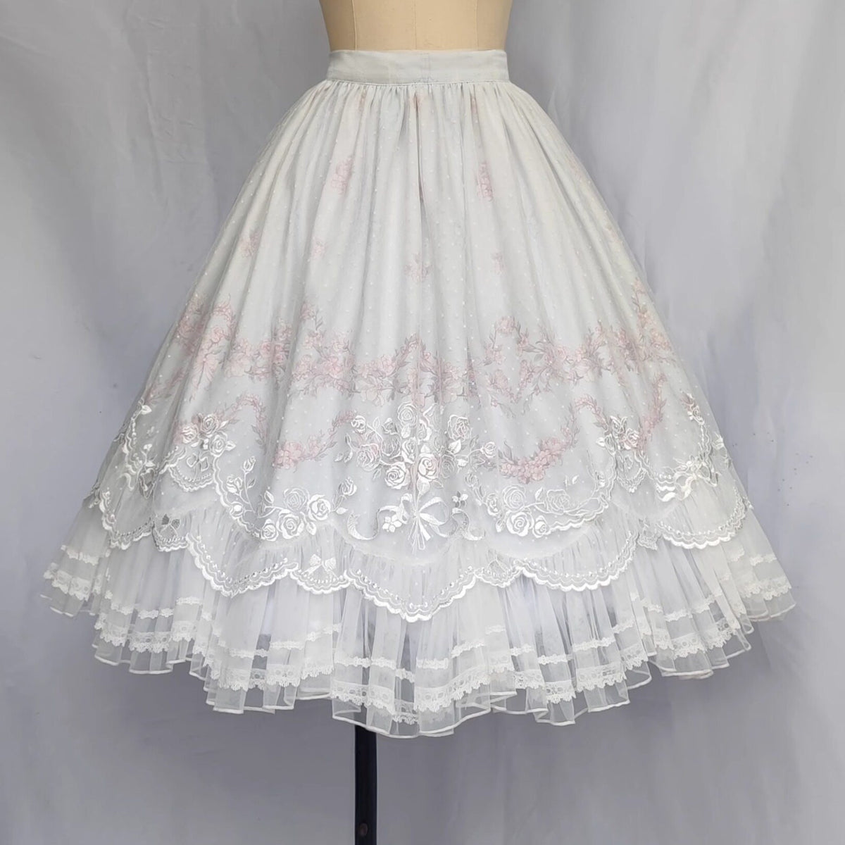 Dream Dance Lolita Bridal Embroidered Blue Boned Corset Dress