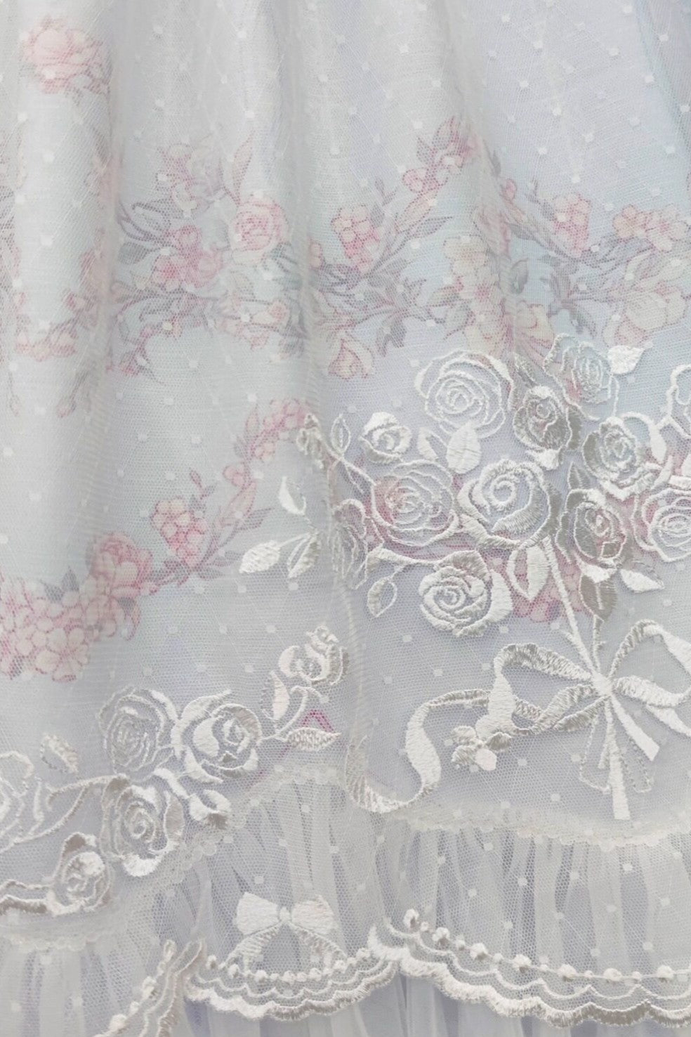 Dream Dance Lolita Bridal Embroidered Blue Boned Corset Dress
