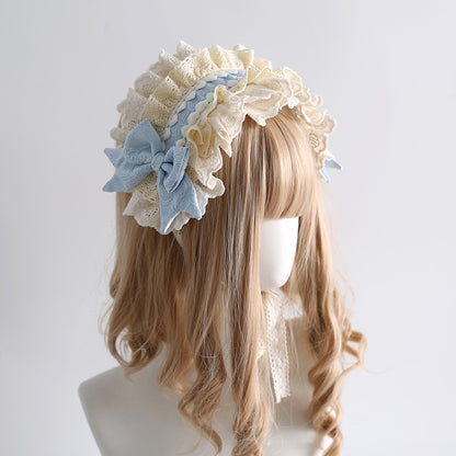 Lolita Classic Sweet  Lace Bow Headband LE6019
