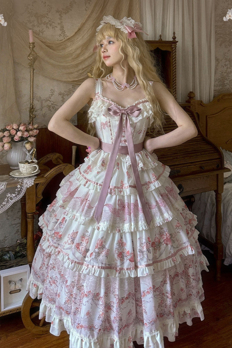 Secret Garden Lolita Pink JSK Dress
