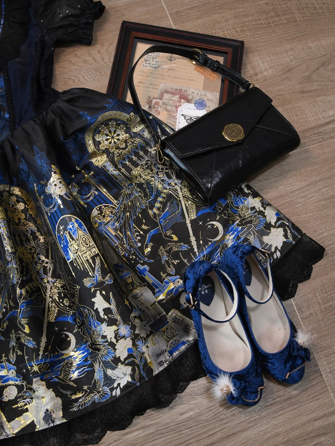 Tale of the Raven Goddess Original Gothic Lolita JSK/OP Dress