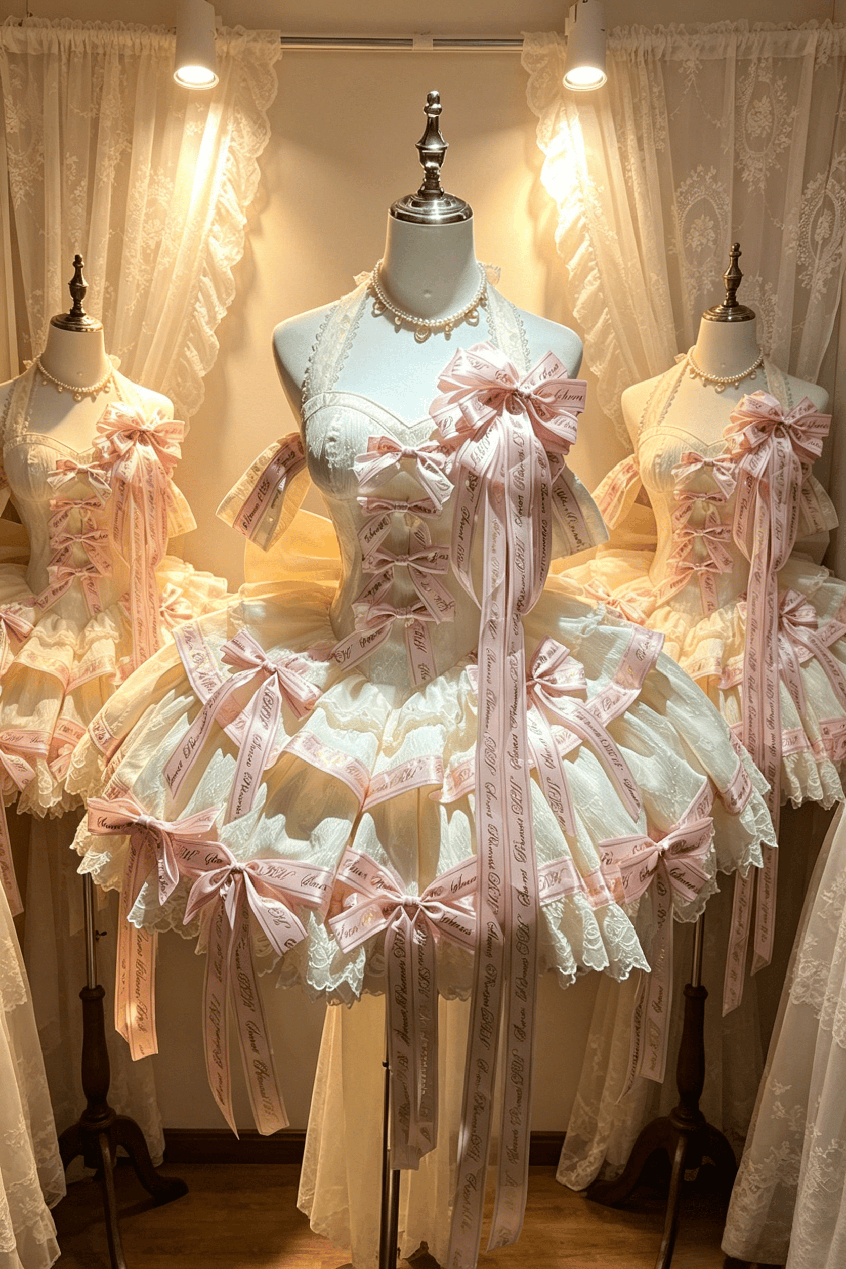 Noble Satin Princess Pink Dress