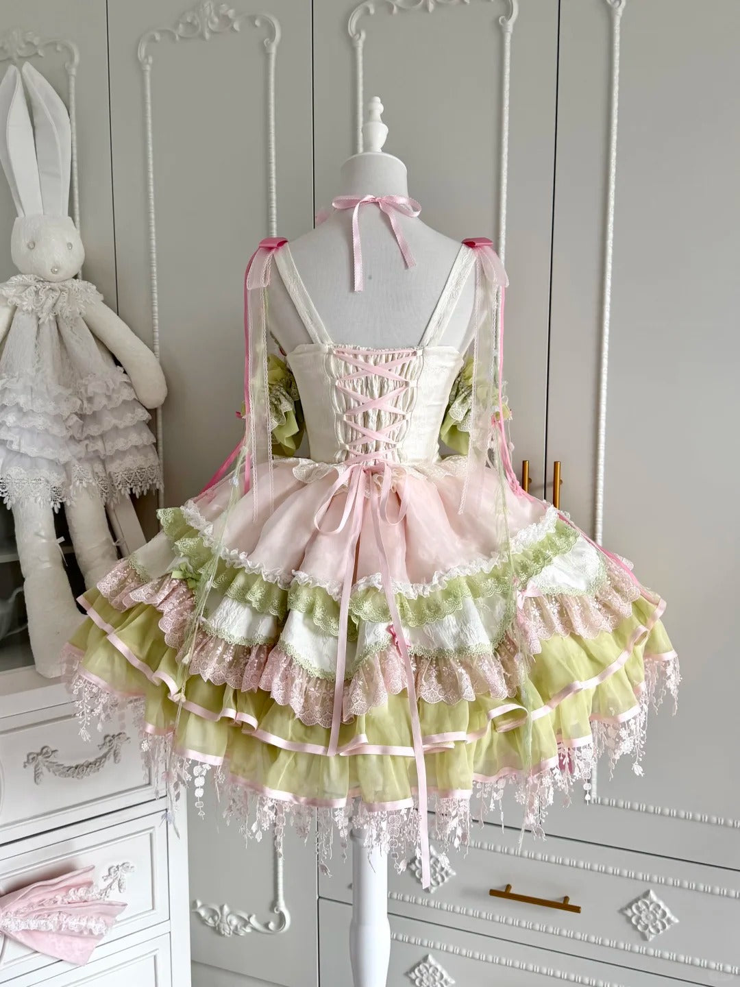 Blossom Summer Sweet Ballet Lolita Floral JSK Set