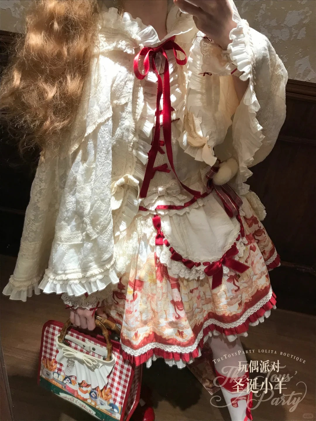 Christmas Lamb Lolita Christmas Themed OP Dress Set