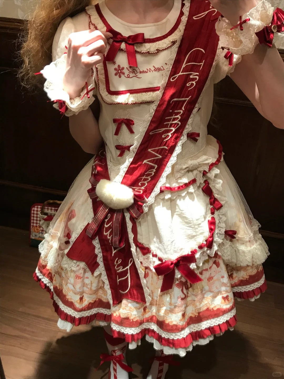 Christmas Lamb Lolita Christmas Themed OP Dress Set