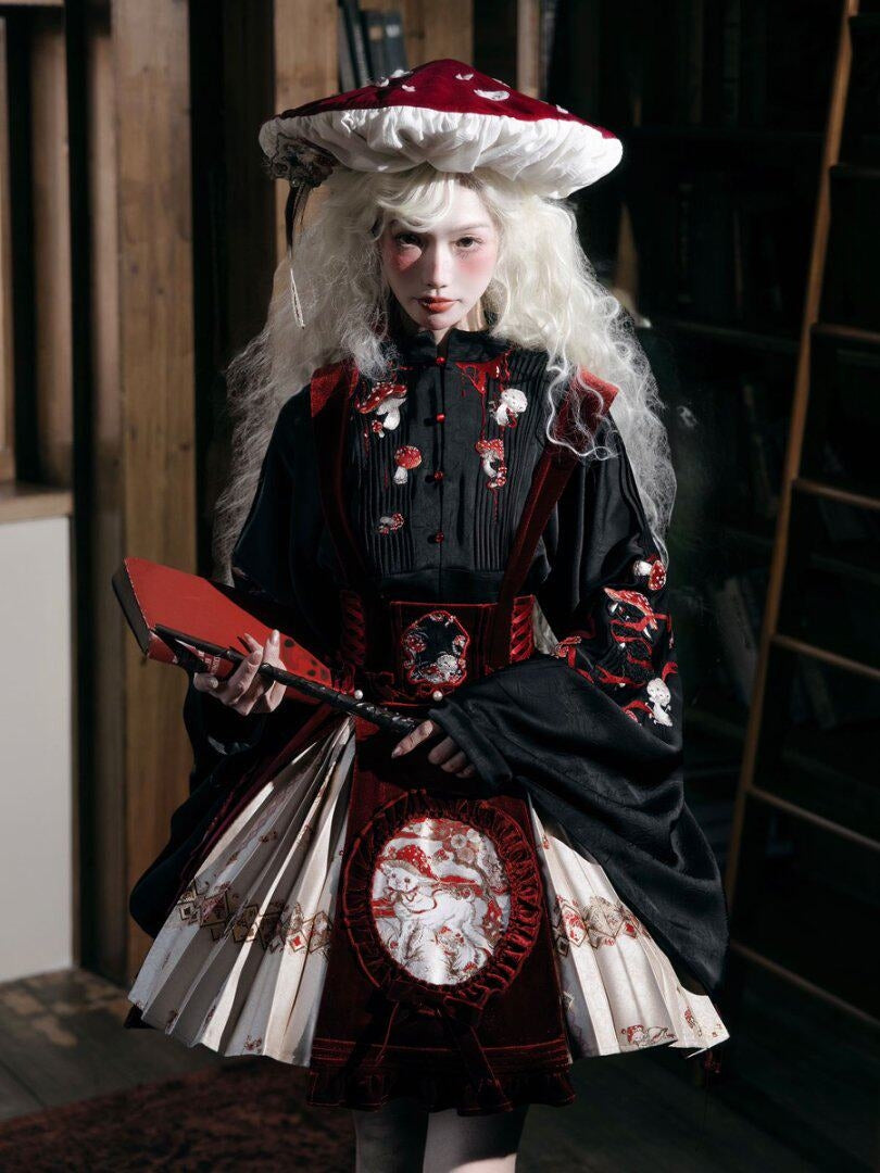 Sheep Poison Mushroom Gothic Coat & JSK Set