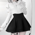 Lolita Goth Subculture Mock Turtleneck Knit Top  LR1005