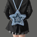 Lolita Y2K Denim Star Backpack LE1015