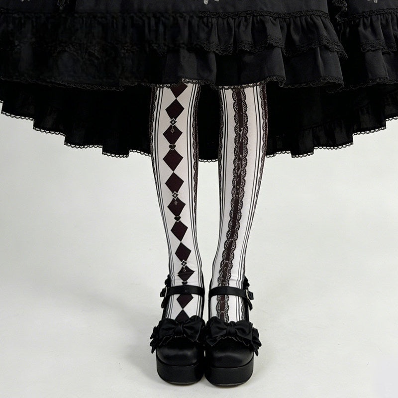 Alice Gothic Velvet Lolita Tights