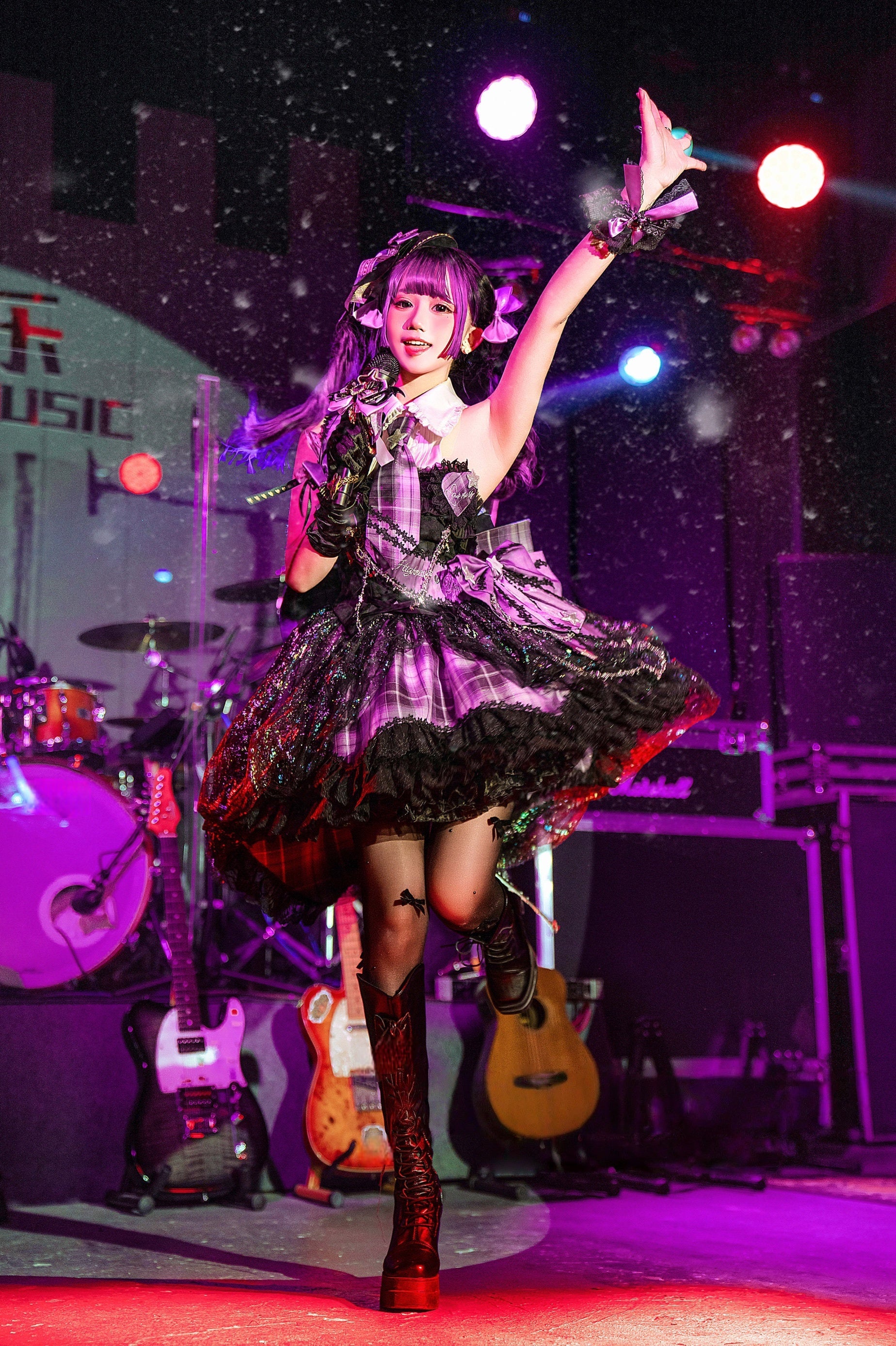 Shining Star Lolita Girl Group Idol Costume Outfit Set