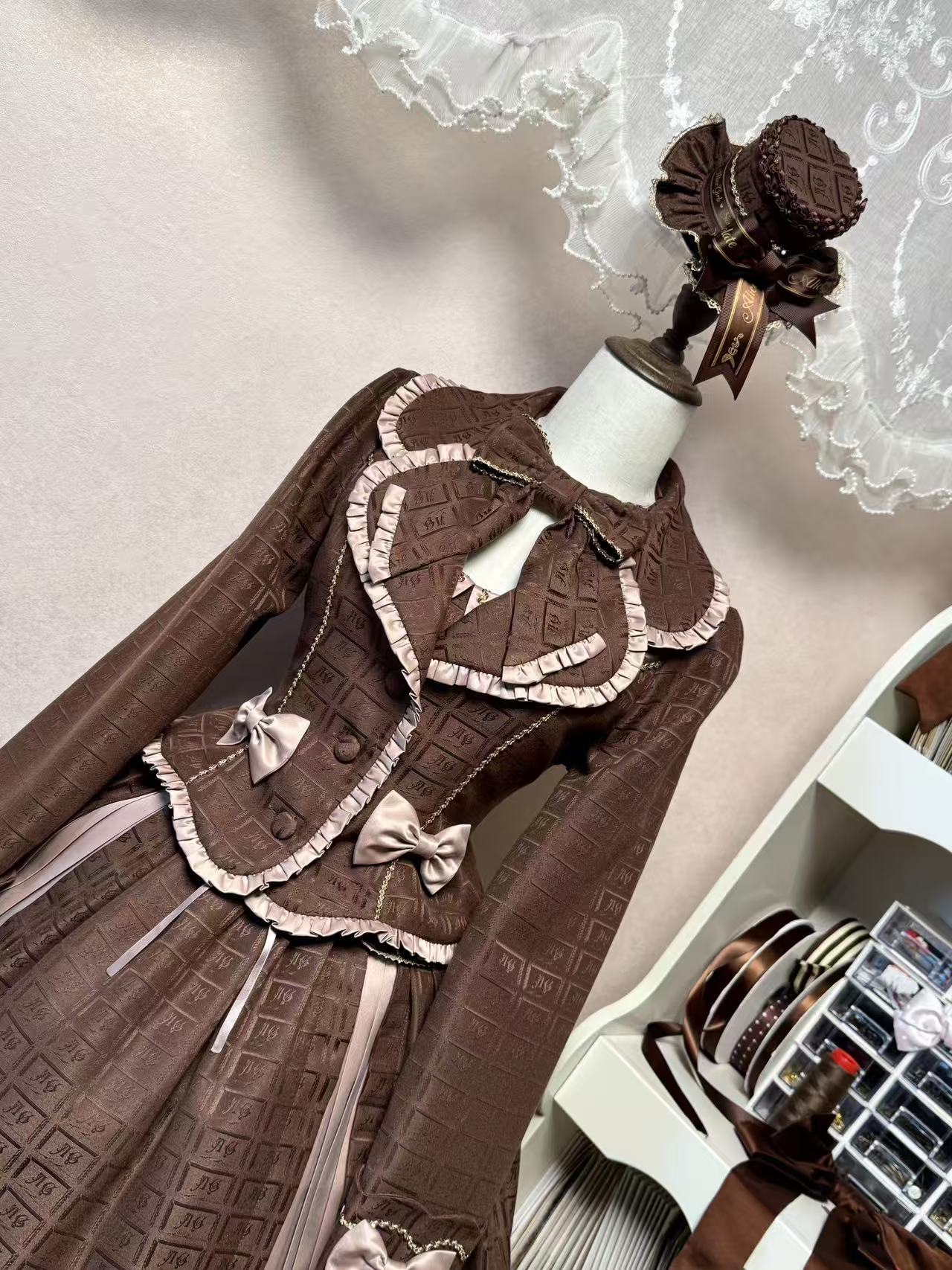 [Limited Edition: June 5] Bear Cocoa JSK Lolita Brown Dress