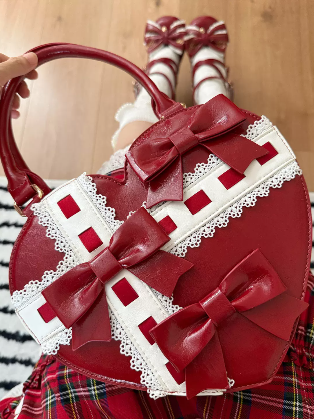 Heart Gift Box Lolita Pink & Red Handbag