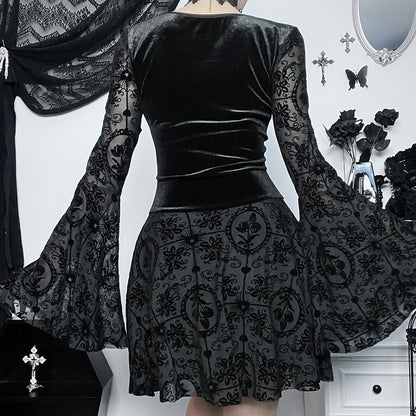 Lolita Gothic retro dark dress LG1006