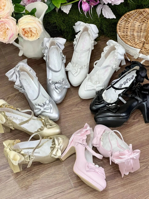 Doll Bride Lolita Classic Elegant Almond Toe High Heels