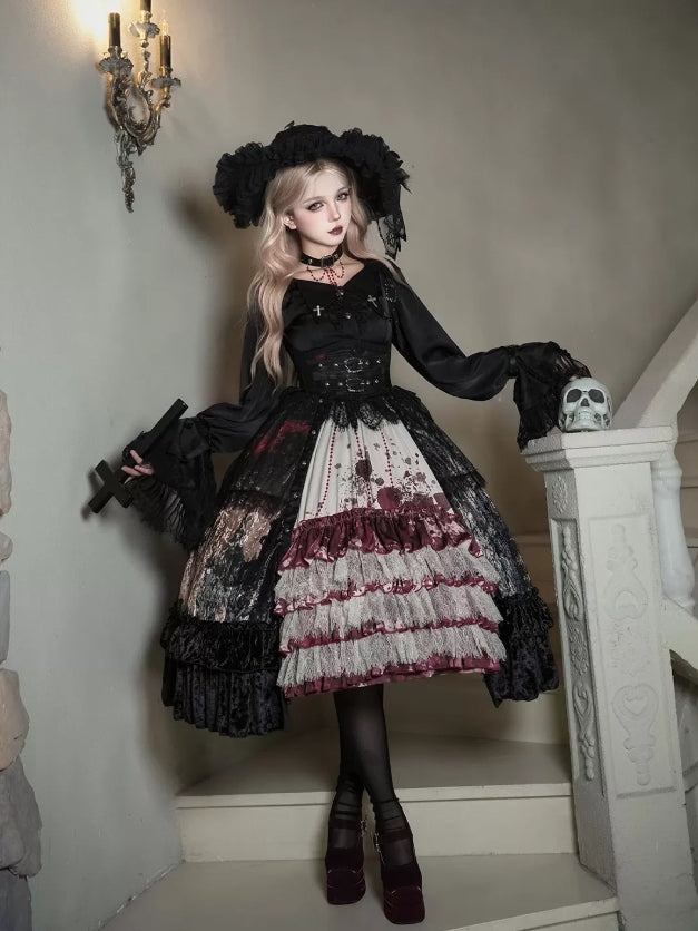 Heretic Nun Gothic Lolita Short JSK Set
