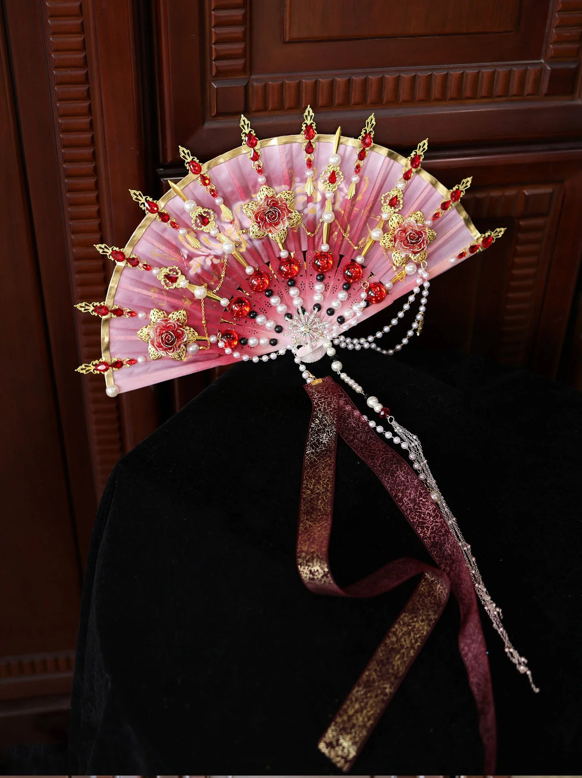 Lolita Japanese Style Heavy Craft Weapon Fan