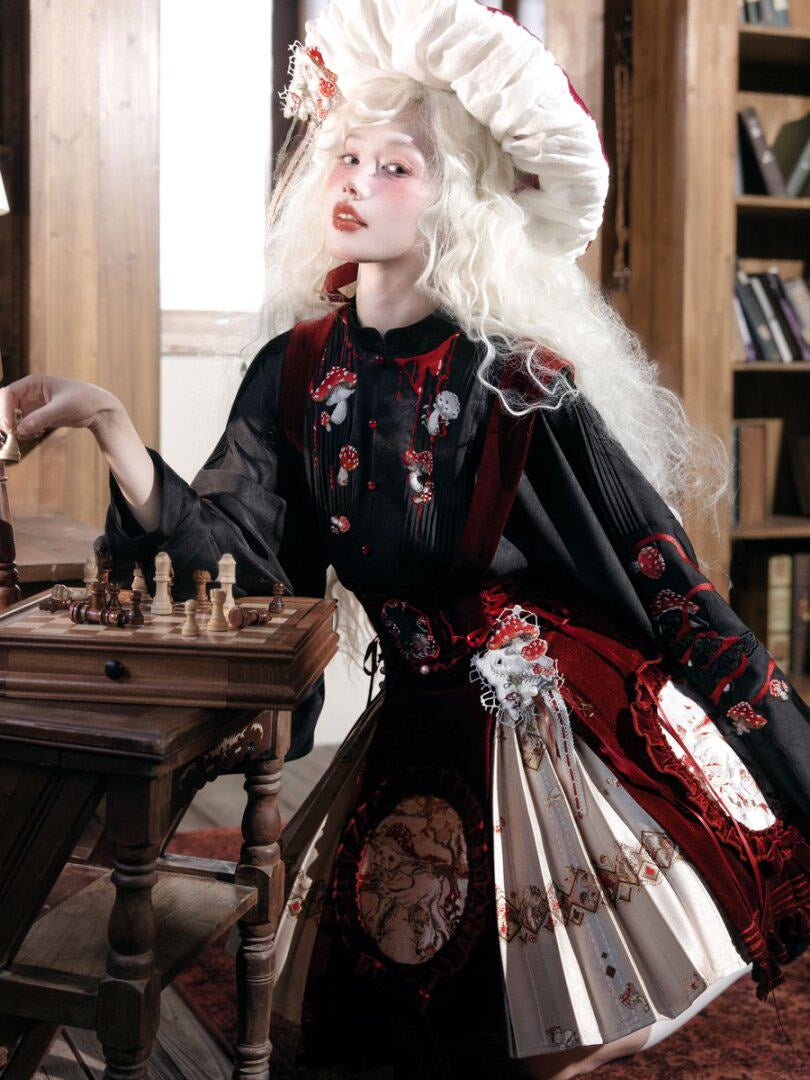 Sheep Poison Mushroom Gothic Coat & JSK Set