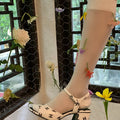 Sweet Flower Pendant Accent Socks LE9028