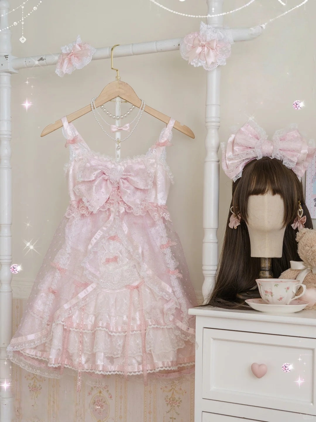 Princess Hot Girl Hime Style Cami & Skort Set