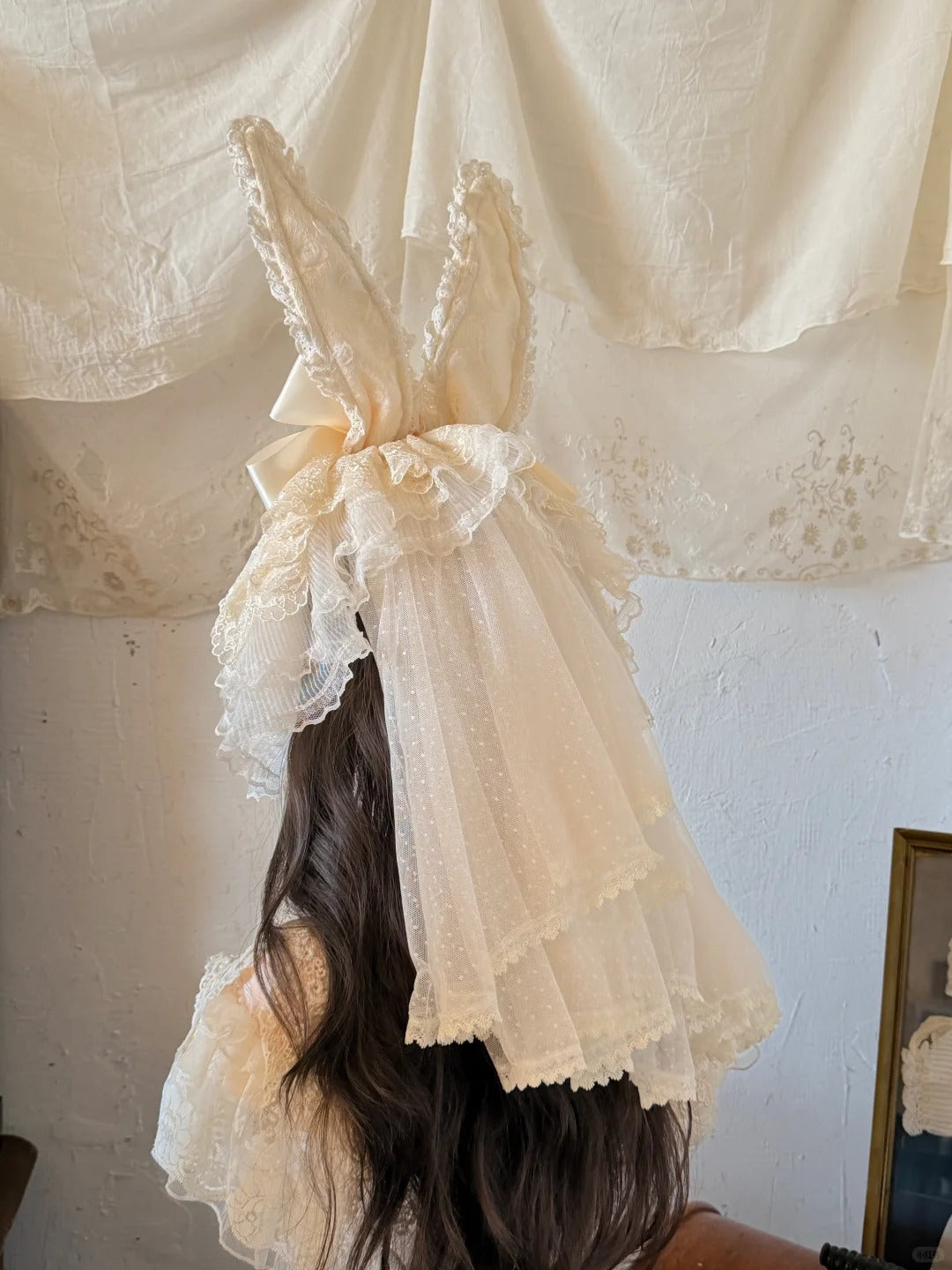 Strawberry Bunny Lolita Original Sweet Style Whipped Cream Dress