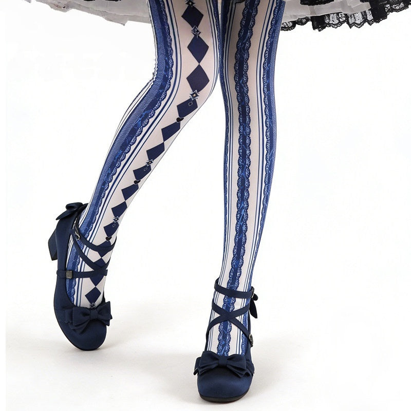 Alice Gothic Velvet Lolita Tights