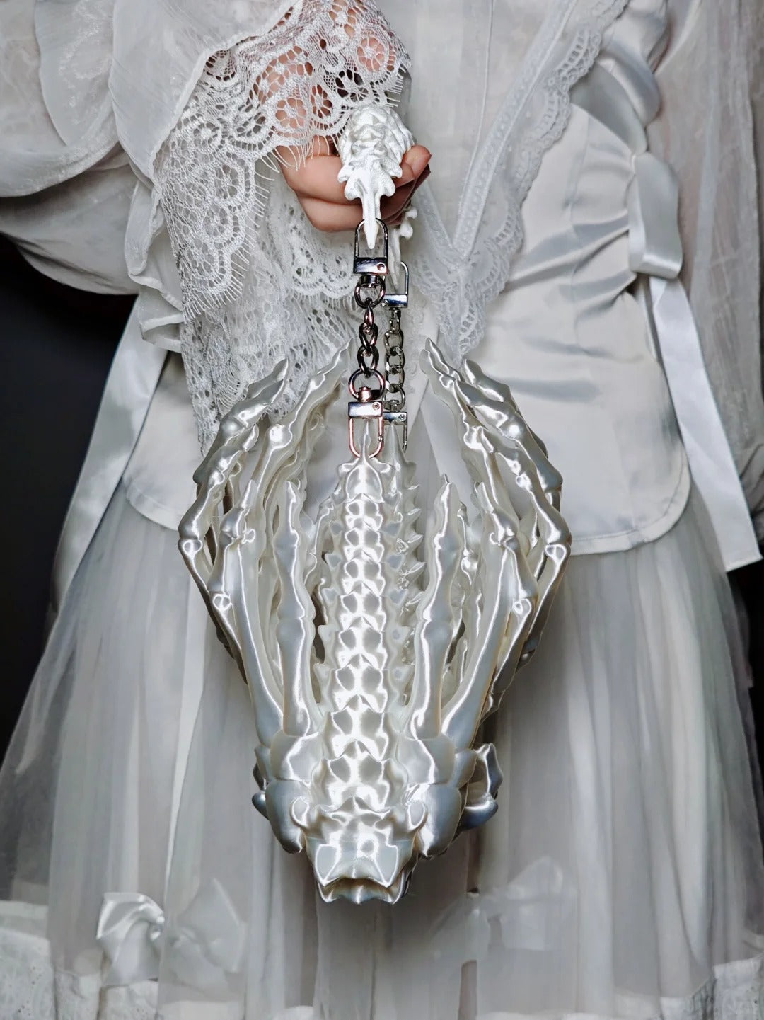 Unhallowed Relic Hand Bone Bag Original 3D Printed Handbag