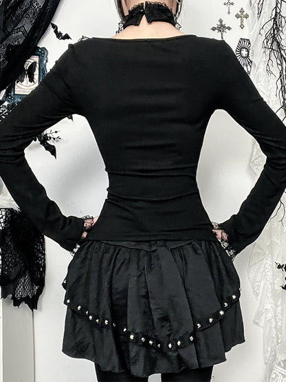 Gothic Halloween Slim-Fit Top LG1041
