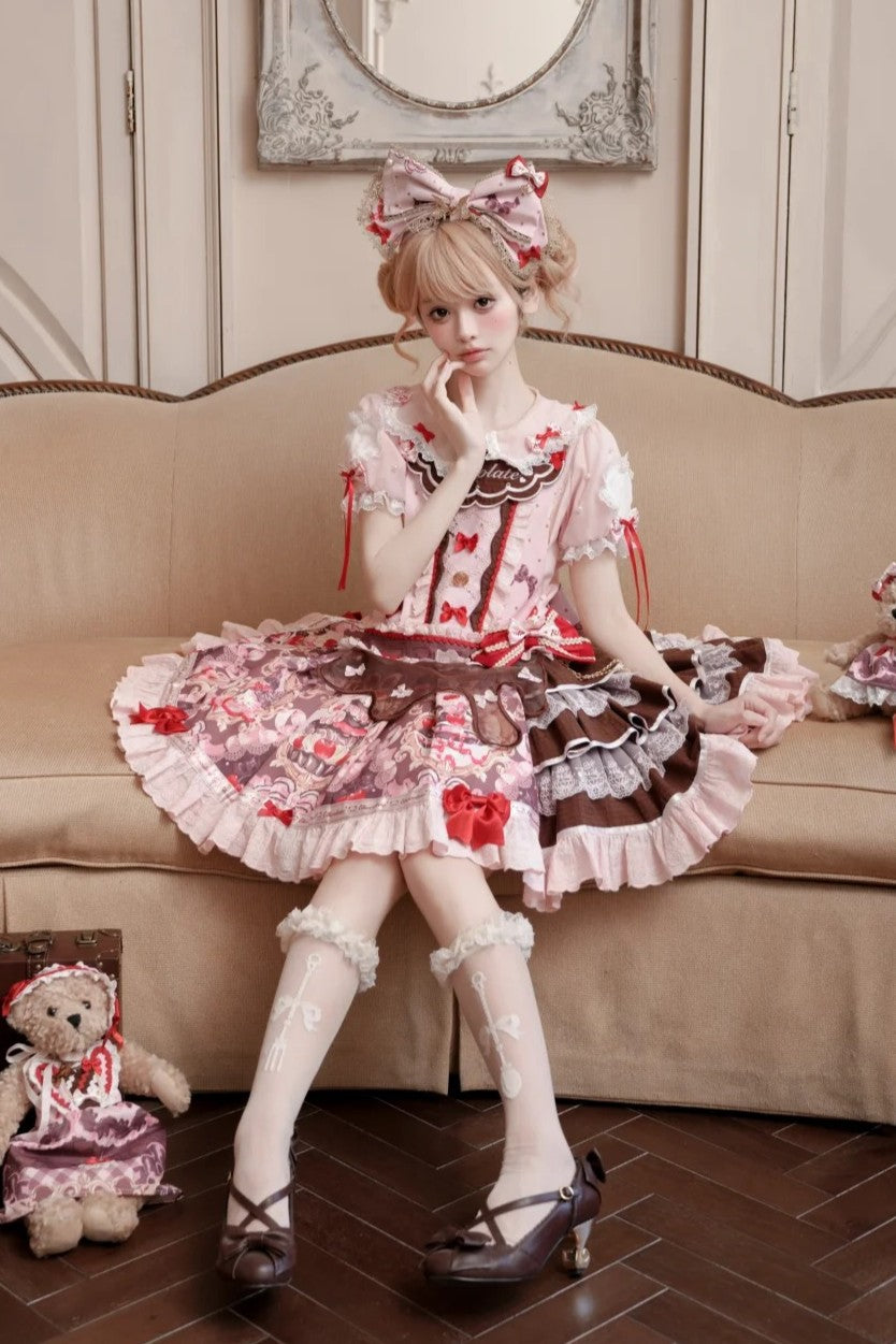 Royal Princess Chocolate Sweet Military Lolita JSK