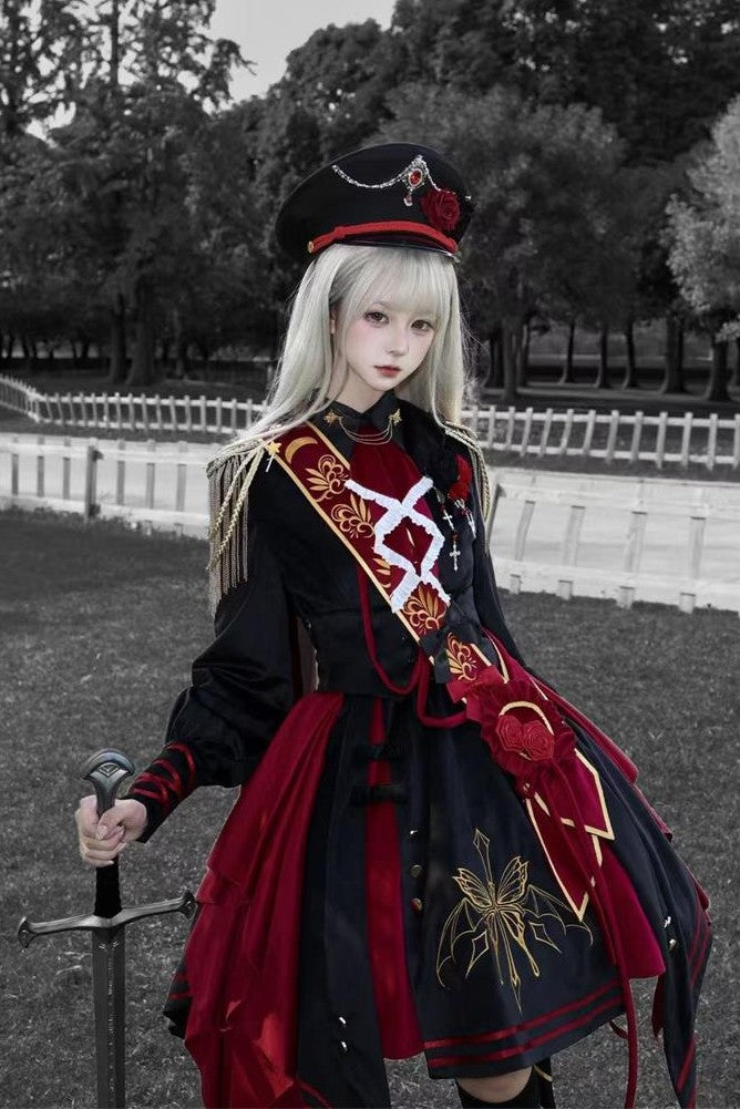 Sunken Bones Medal Lolita Original Designed Military Set