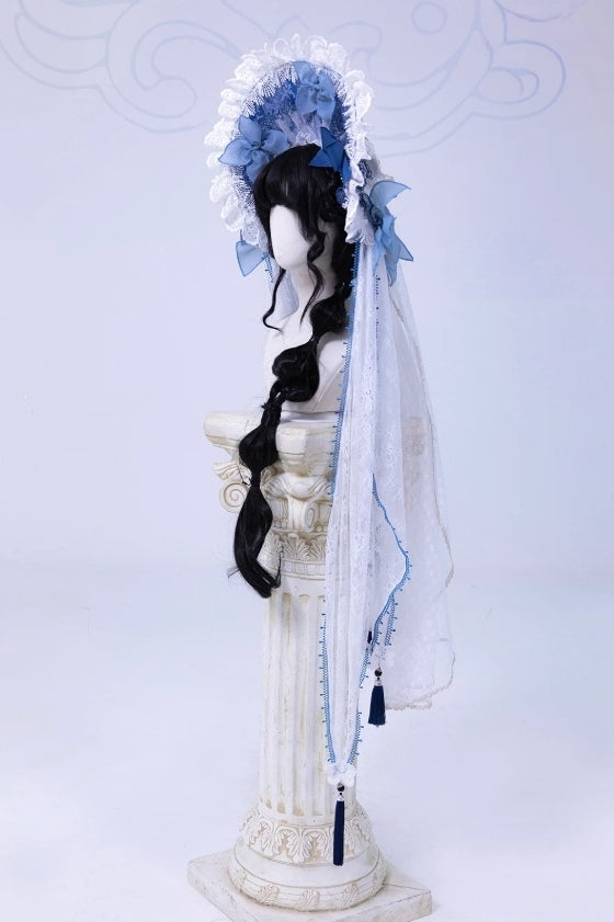 Butterfly Blue and White Porcelain Classic Lolita Accessories Set