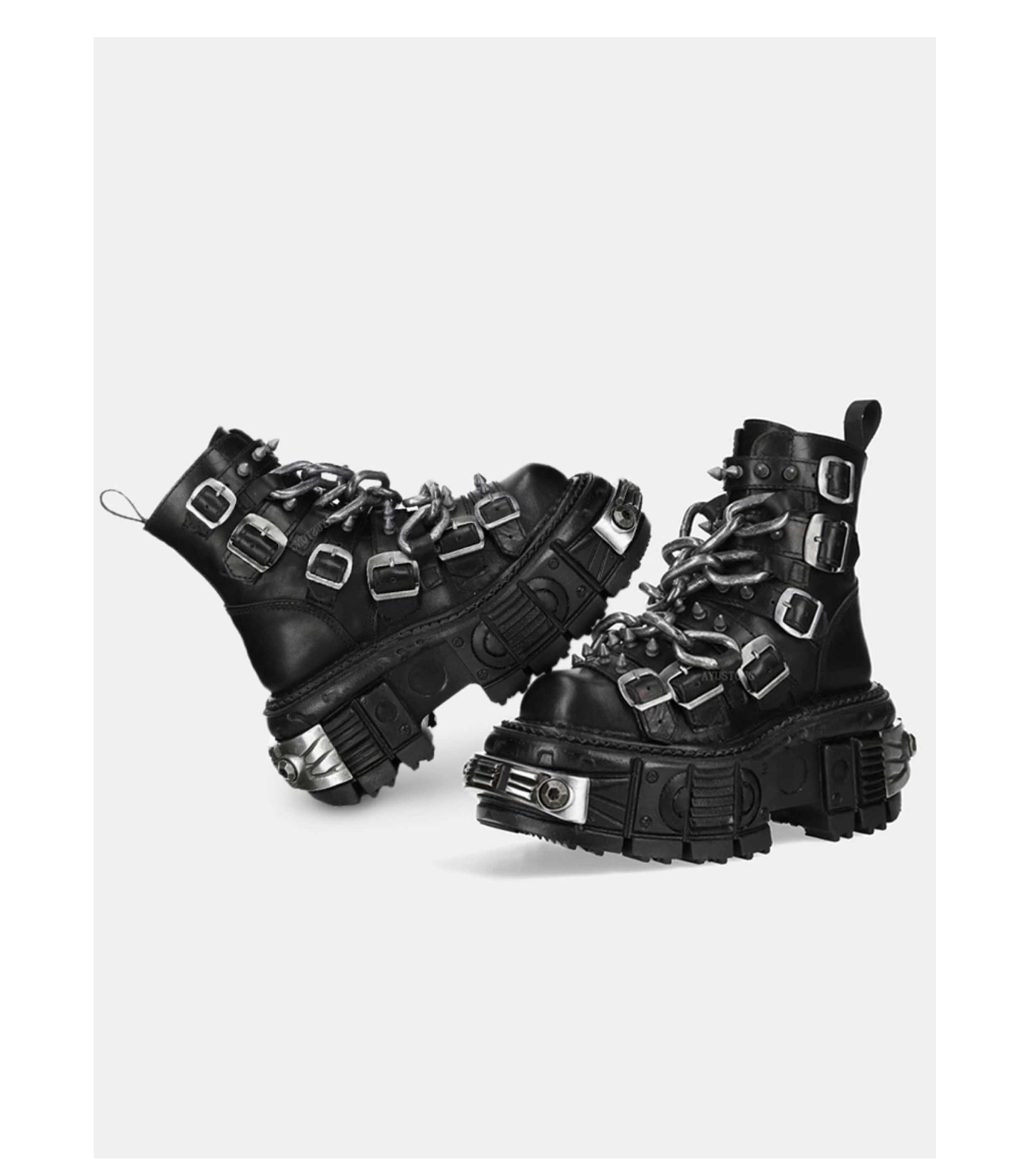 Lolita Punk Gothic Black Martin Boots  LE5010