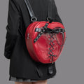 Edgy Apple Motif Ita-Bag Backpack LE1016