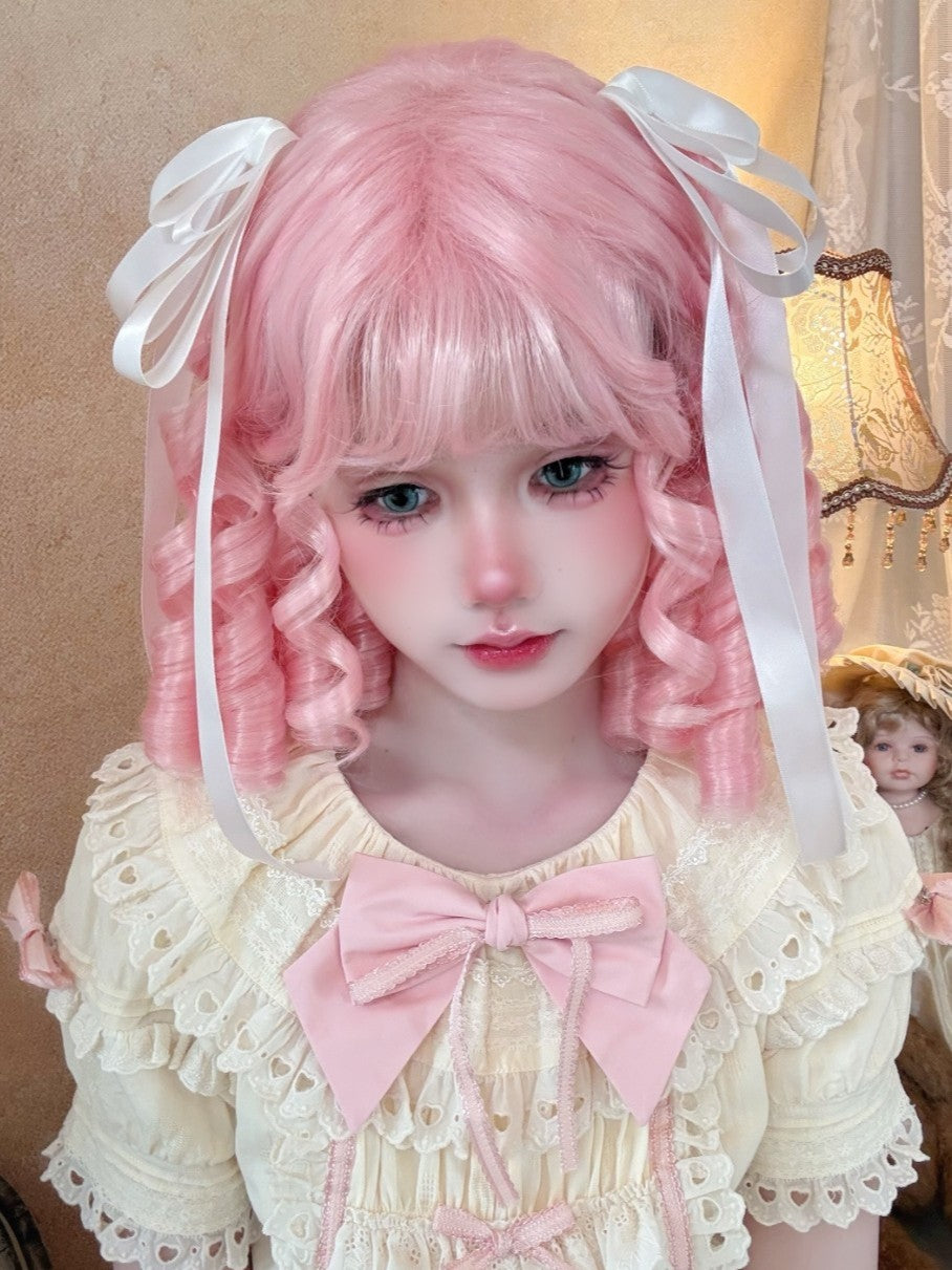 Lolita Short Sparkly Roman Curl Wig