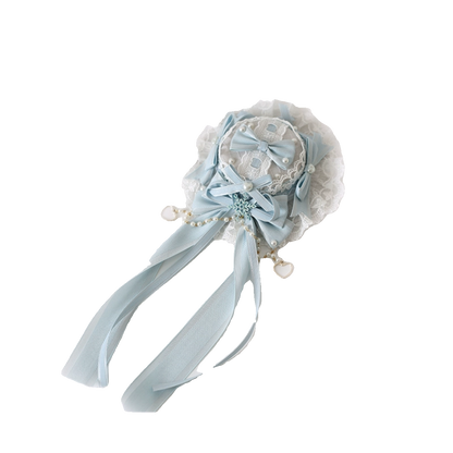 Lolita Classic Mini Top Hat Hair Clip with Bows (4 styles)LE6017