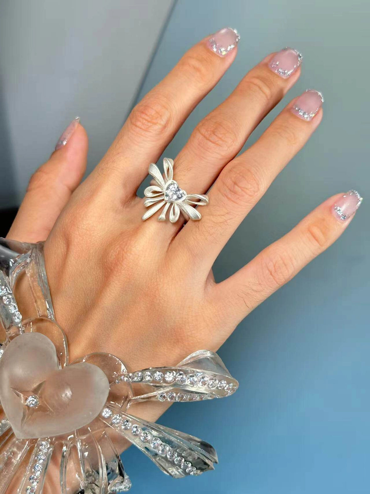 Transformation Ring Original Lolita Style 925 Silver with Zircon Material Ring