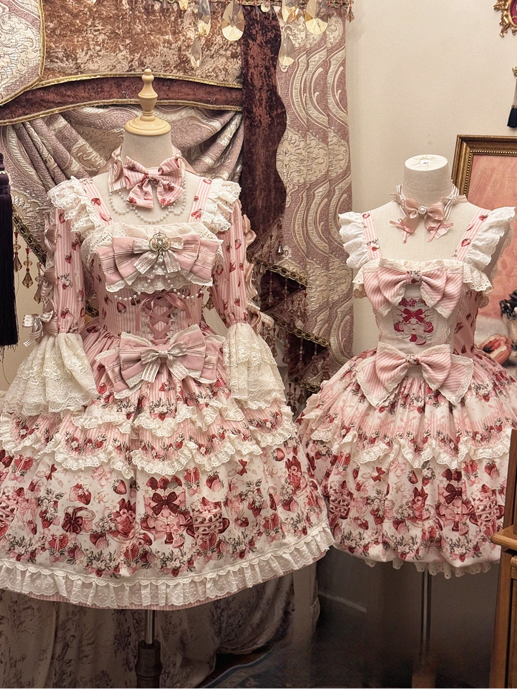 Strawberry Concerto Original Sweet Elegant Bud Shape Lolita JSK Dress