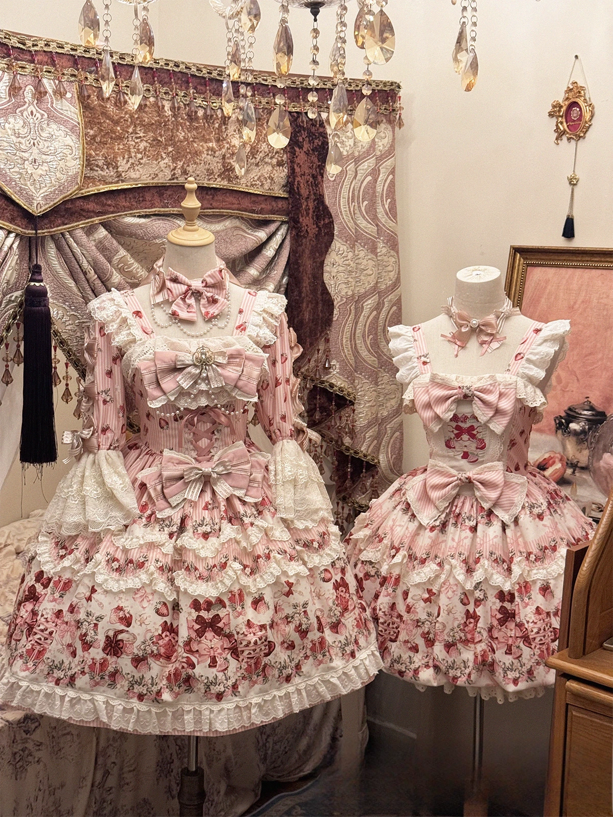 Strawberry Concerto Original Sweet Elegant Bud Shape Lolita JSK Dress
