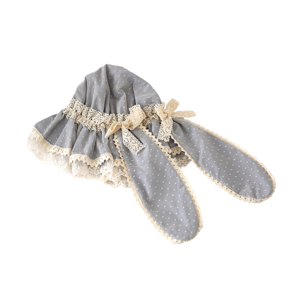 Retro Detachable Bunny Ear Lace Hat LA1013